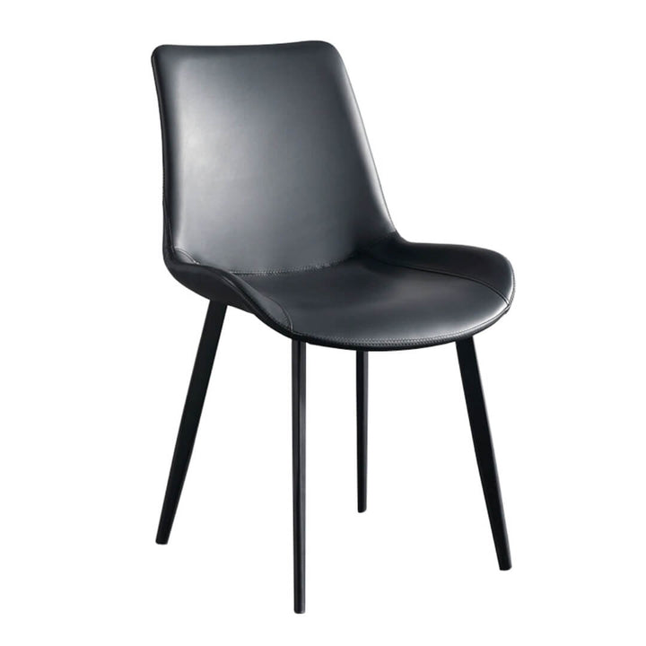 Side view of Y80 Hype Chair in black upholstery, elegant interior with modern stylish design