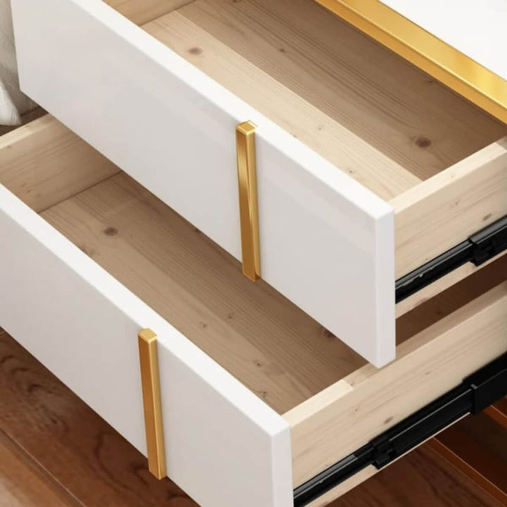 Zara bedside table featured in sleek and modern interior design