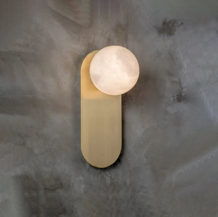 Adrion Alabaster Wall Light side view modern elegant wall lamp stylish lighting for interiors