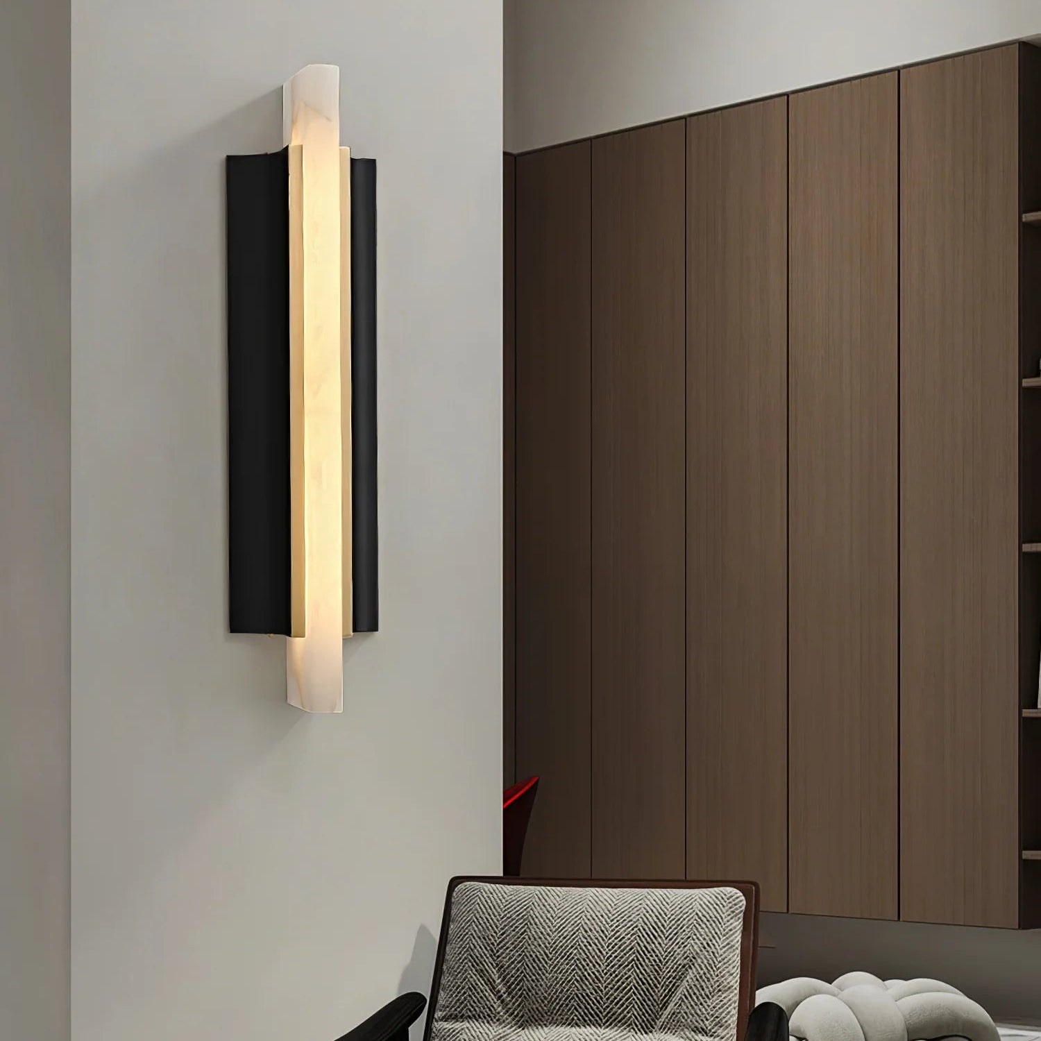 Alabaster Blade wall sconce modern lighting with elegant design for contemporary interior decor