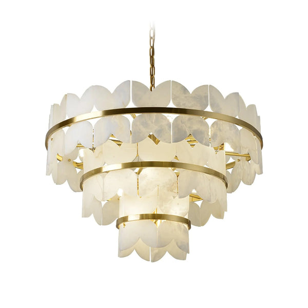 Alabaster Cloudscape chandelier elegant design in modern interior