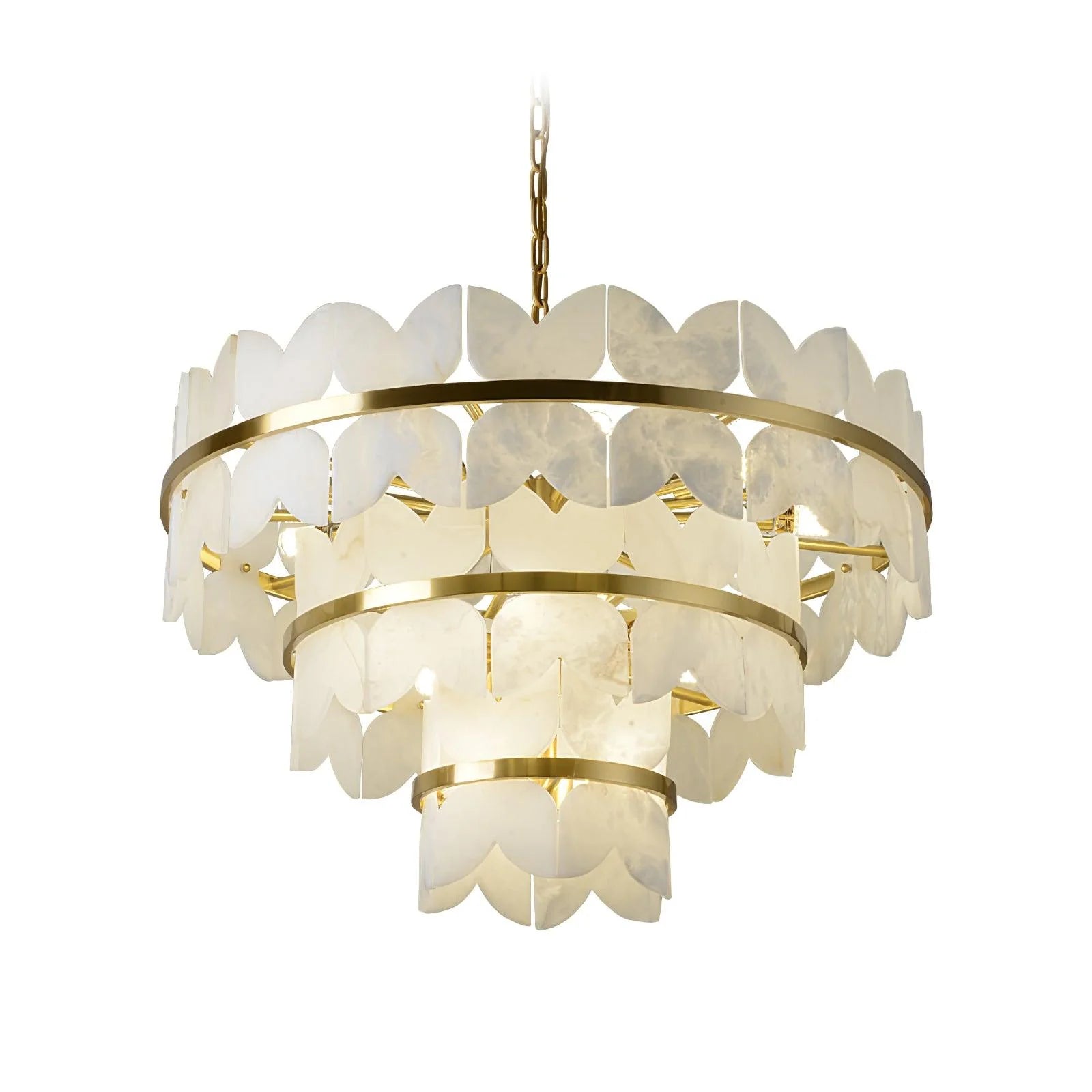 Alabaster Cloudscape chandelier elegant design in modern interior
