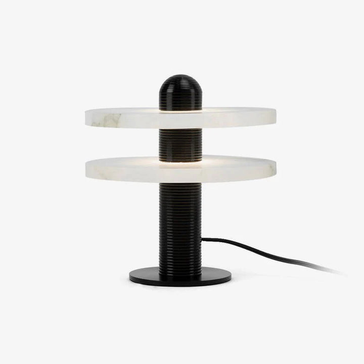 Alabaster Comet Table Lamp front view modern elegant bedside or desk lamp for stylish interiors