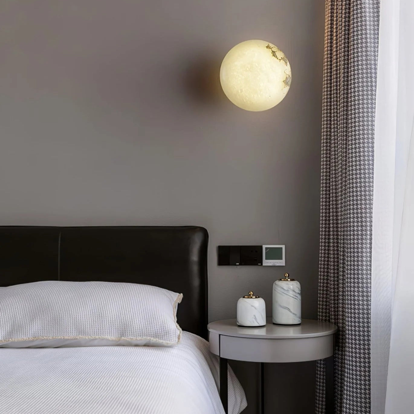 Alabaster luxury oval ceiling lamp showcasing elegant design and soft ambient illumination