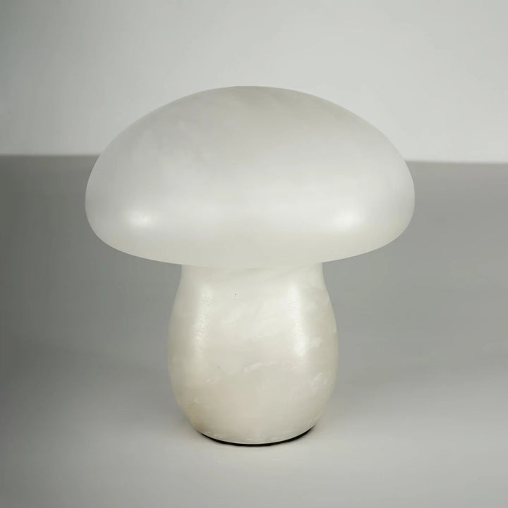 Alabaster Mushroom Table Lamp front view, featuring modern lighting and stylish home décor