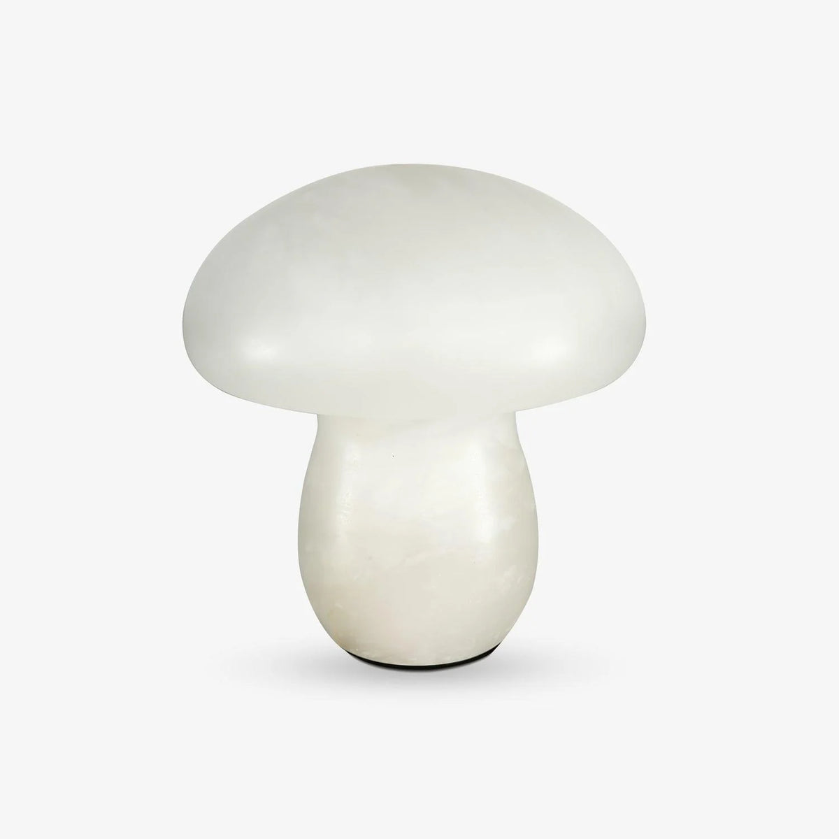 Alabaster Mushroom Table Lamp front view, featuring modern lighting and elegant interior décor