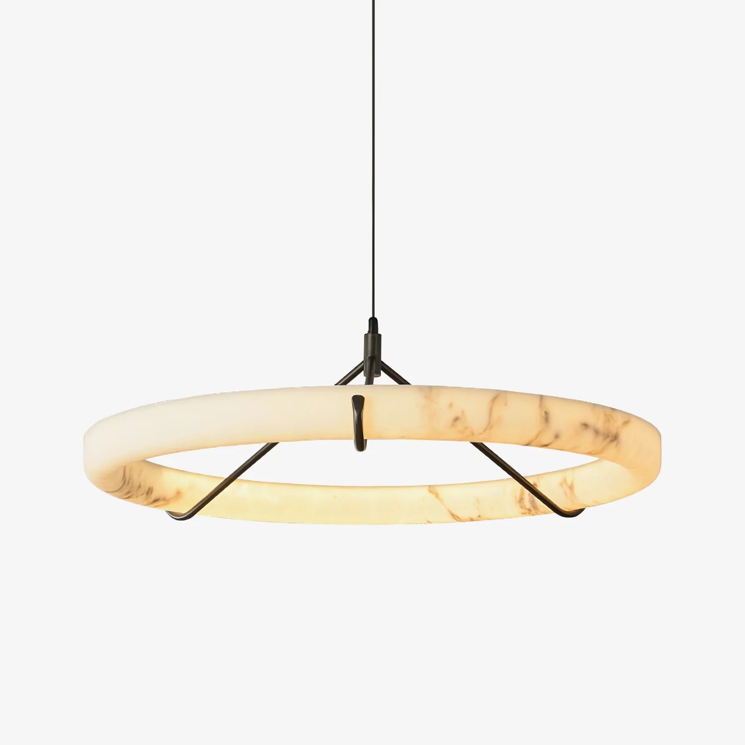 Alabaster Ring Pendant Lamp | Elegant Interior