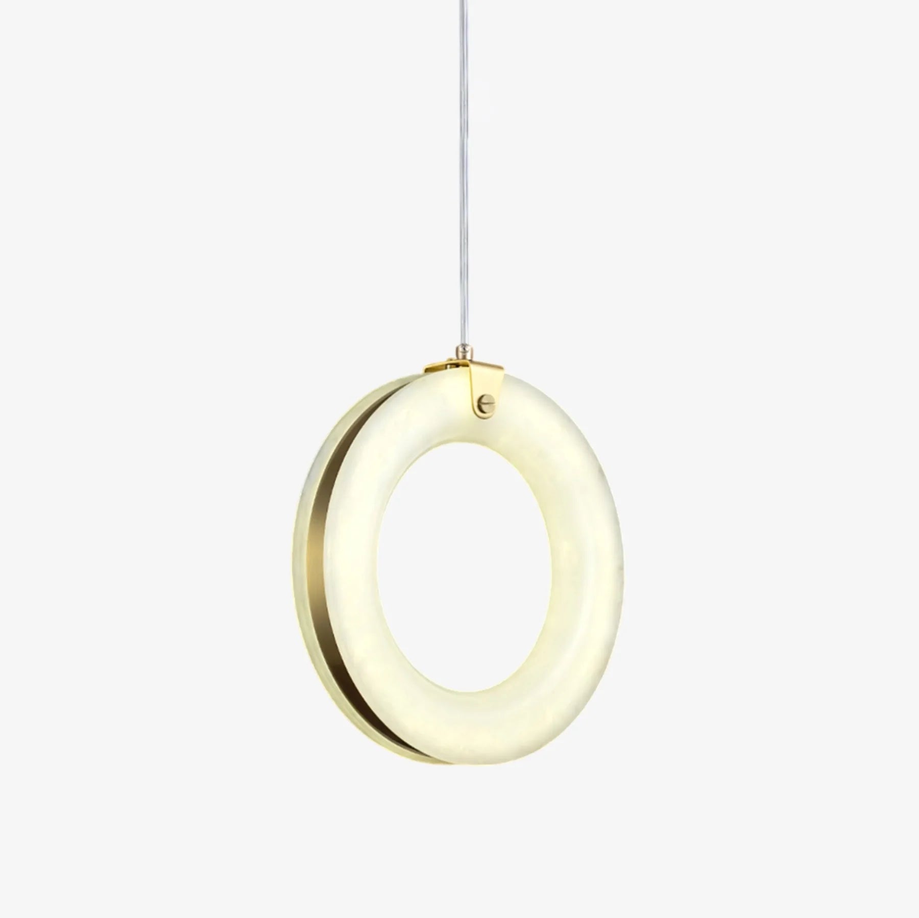 Alabaster Ring Pendant Light – Modern Glow | Elegant Interior