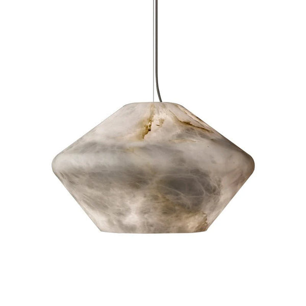Alabaster Veil pendant light modern lighting, front view showcasing sleek design and elegant home décor