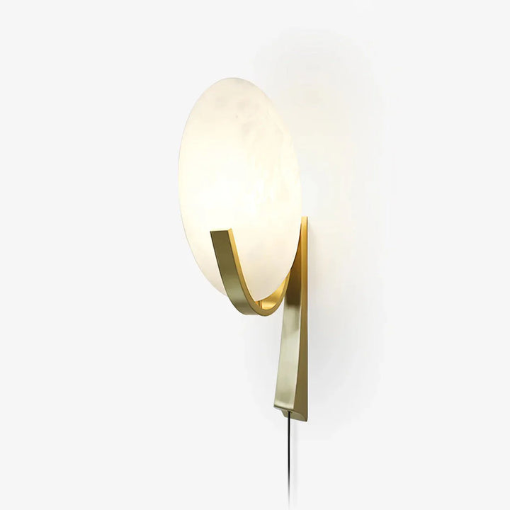 Alice alabaster modern plug-in wall light with sleek contemporary design for elegant lighting