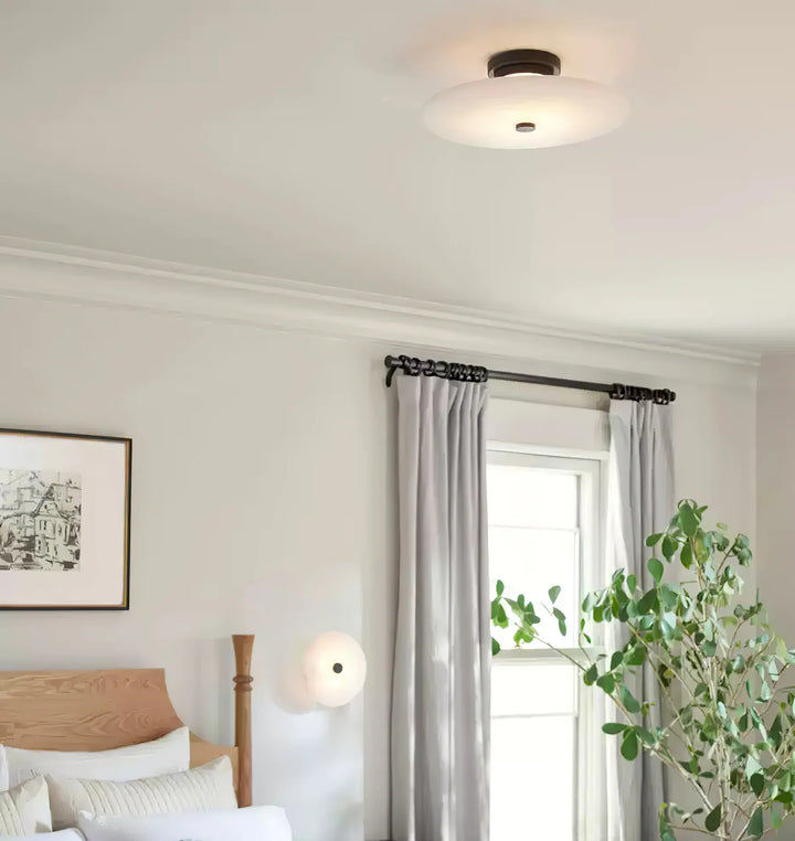 Ankeny alabaster ceiling lamp lighting décor bedroom ceiling view for stylish interiors