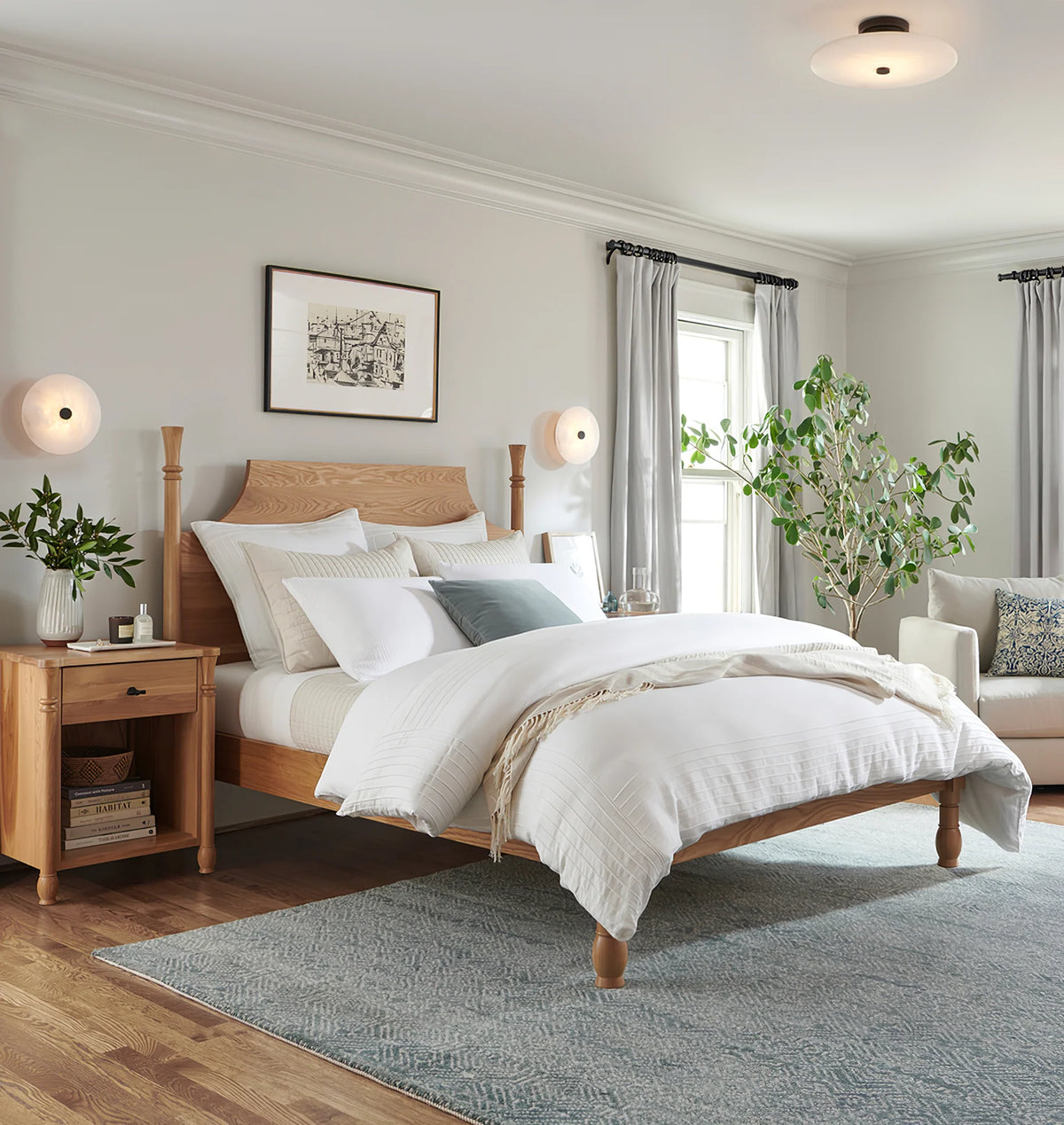 Ankeny alabaster ceiling lamp lighting décor in bedroom for modern home interiors