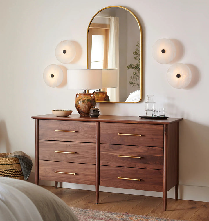 Ankeny alabaster ceiling lamp lighting décor in side room for elegant home interiors
