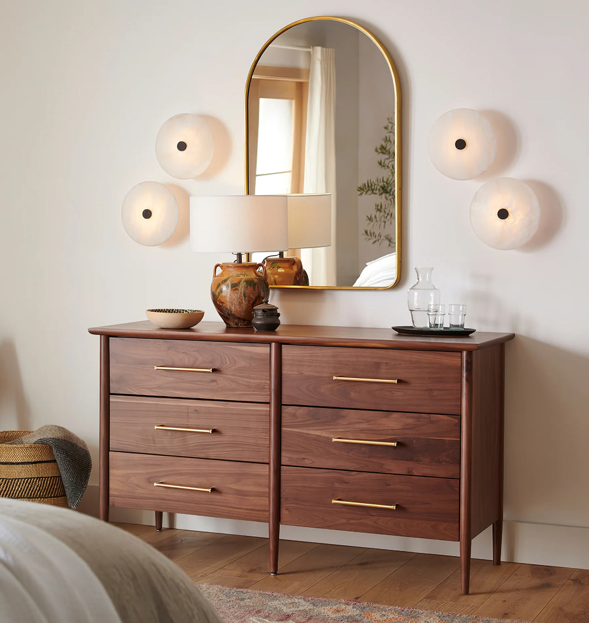 Ankeny alabaster ceiling lamp lighting décor in side room for elegant home interiors