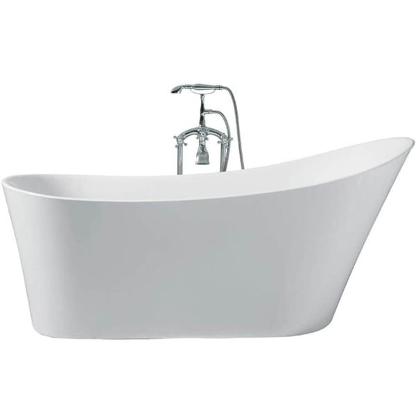 Ariel 1700mm free-standing acrylic bathtub with sleek modern design and smooth finish