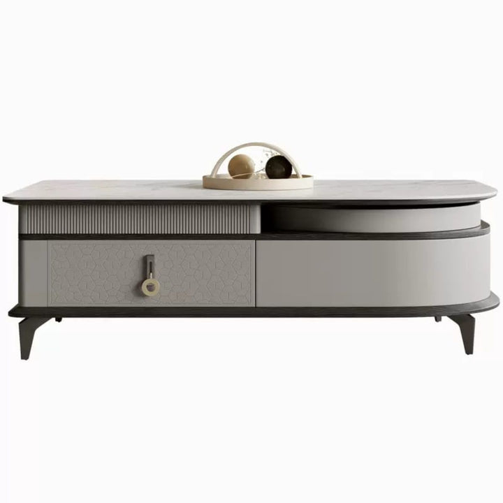 Aspire marble top coffee table with sleek design and elegant polished surface finish
