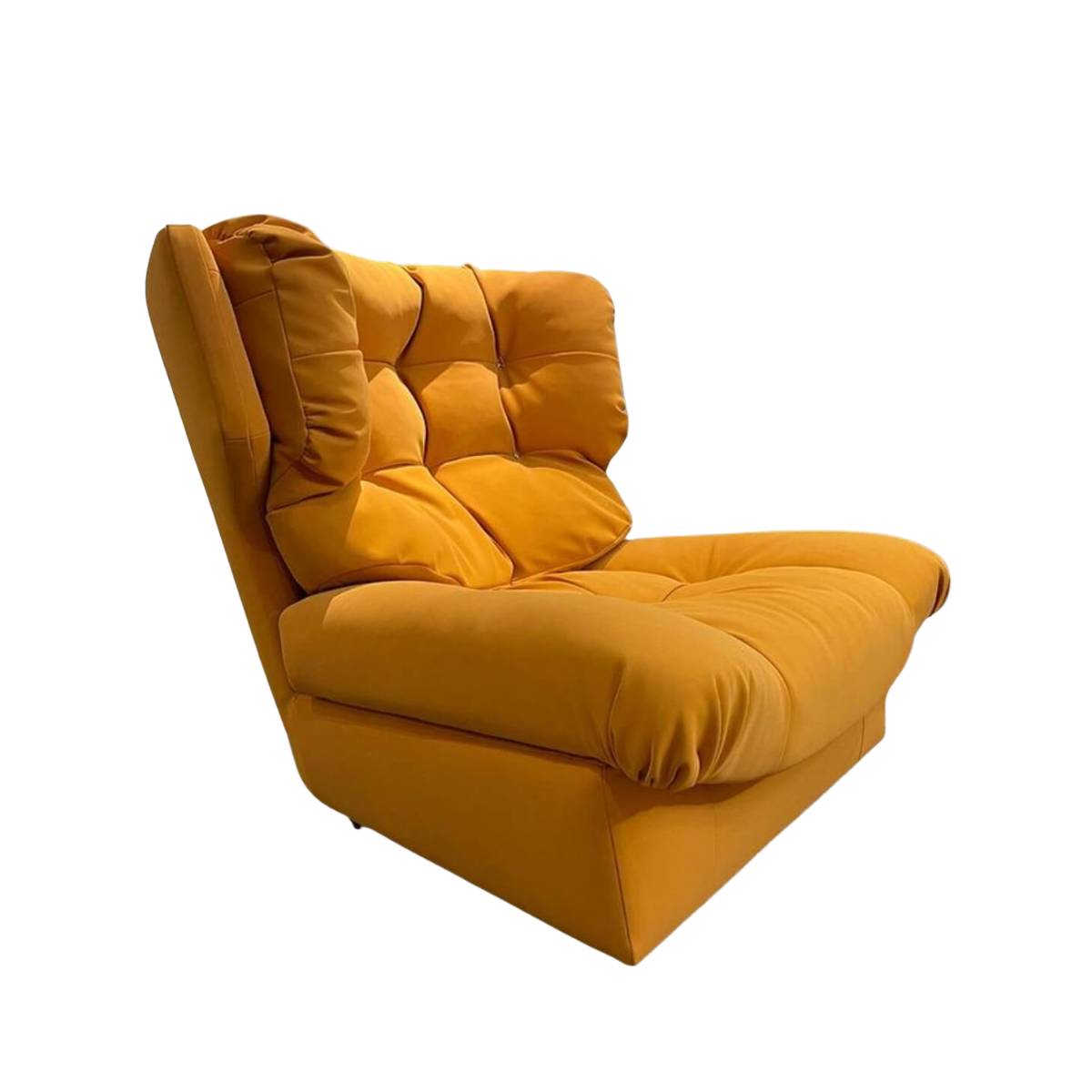 Audrey comfortable frosted velvet lounge chair – custom-made stylish seating with plush upholstery