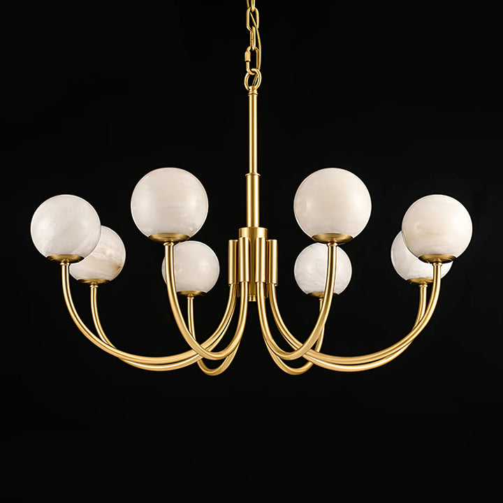 Aurelian alabaster globe chandelier lighting model 20 for stylish and modern home interiors