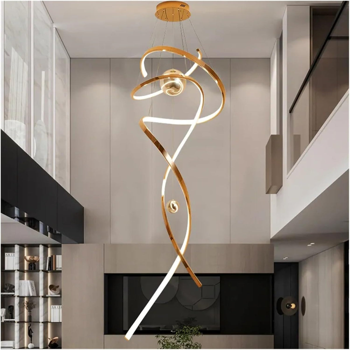 Aurora Spiral Chandelier – Modern Elegance in Motion