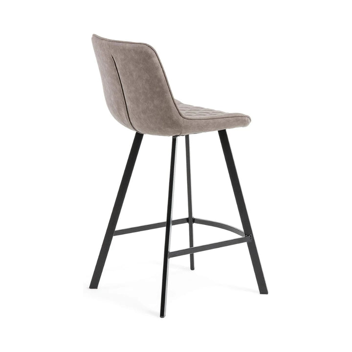 Back view of Baxter bar stool modern counter height chair showcasing sleek contemporary design.