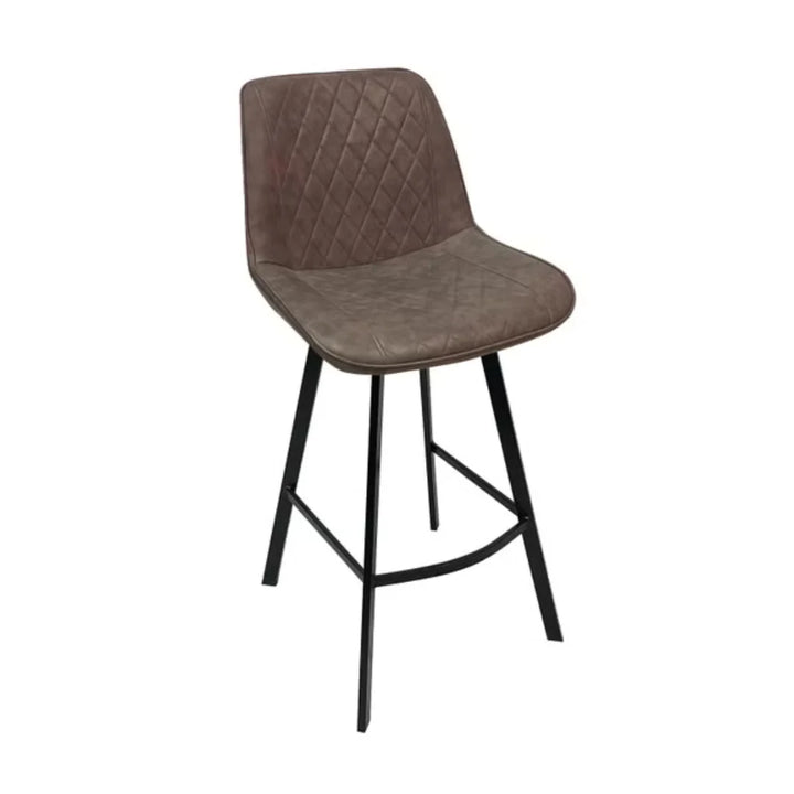 Front angle view of Baxter bar stool modern counter height chair highlighting elegant design