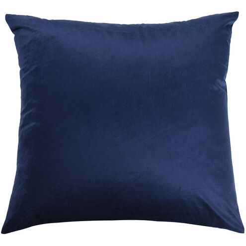Blue velvet Dreamy Delight cushion model 01, soft luxurious decorative pillow for elegant interiors