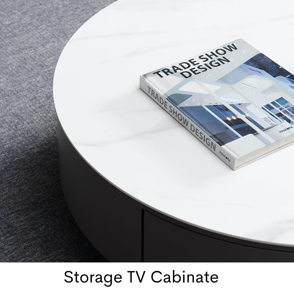 Blox coffee table with storage and matching TV cabinet featuring sleek modern design