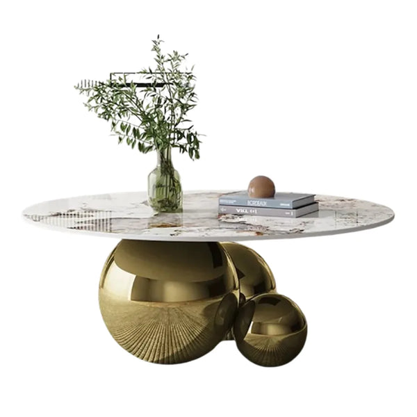 Bubble coffee table in modern living room showcasing contemporary design and elegant aesthetic