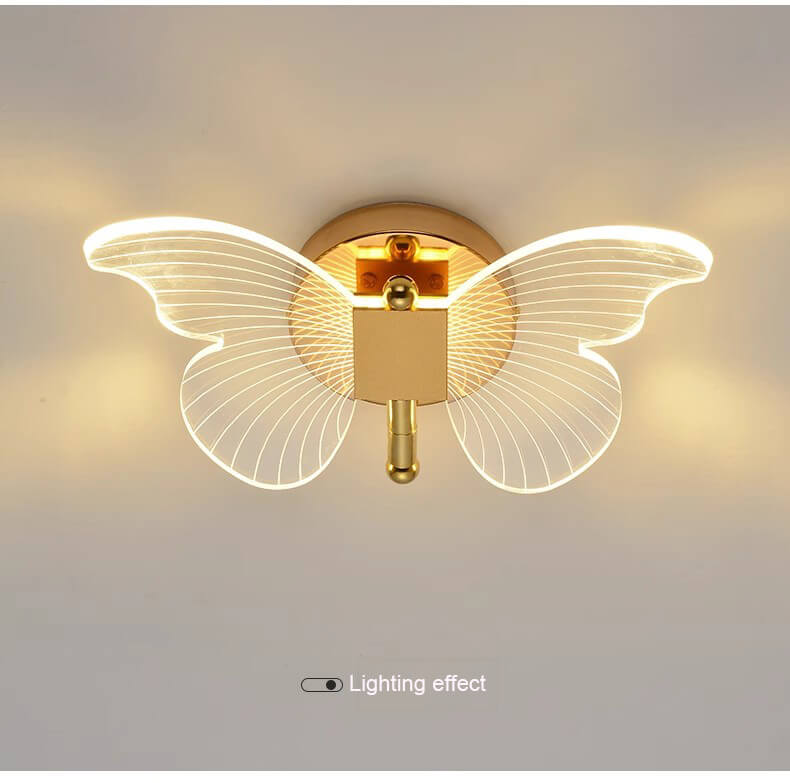 Butterfly Wall Lamp - Luxury Gold Modern Wall Light