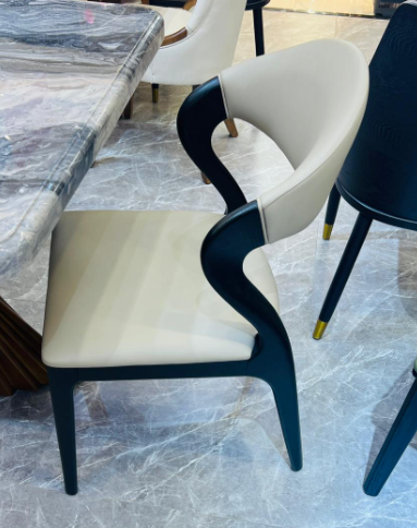 Cadence dining chair with solid wood base, modern design combining comfort and elegance for dining areas