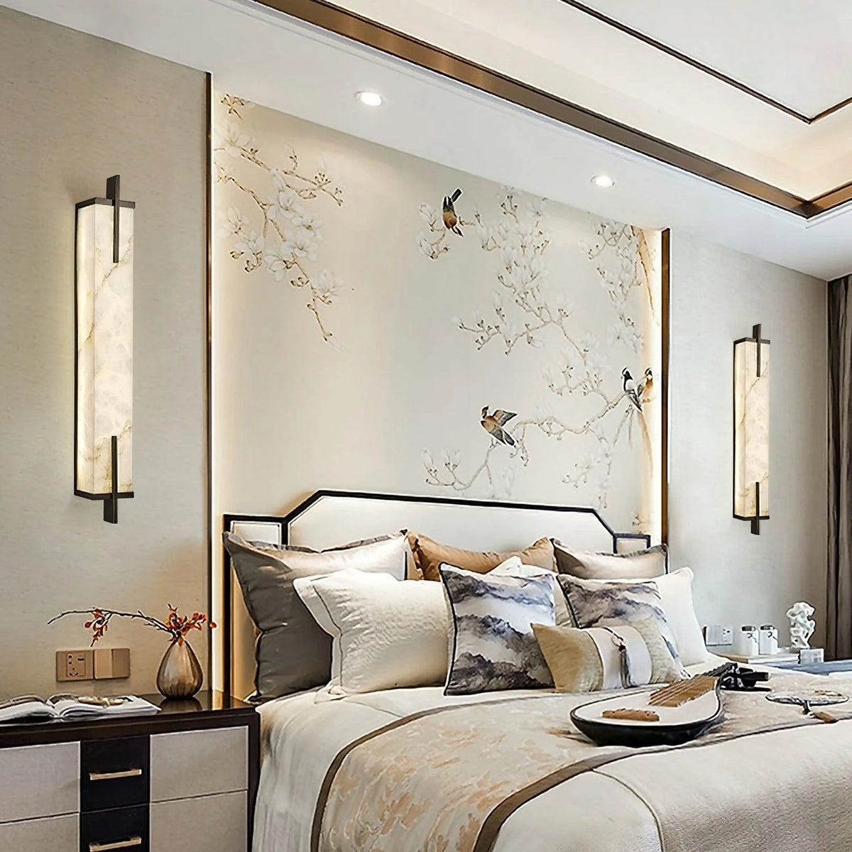 Calliope marble wall sconce bedside lighting modern elegant home wall lamp fixture