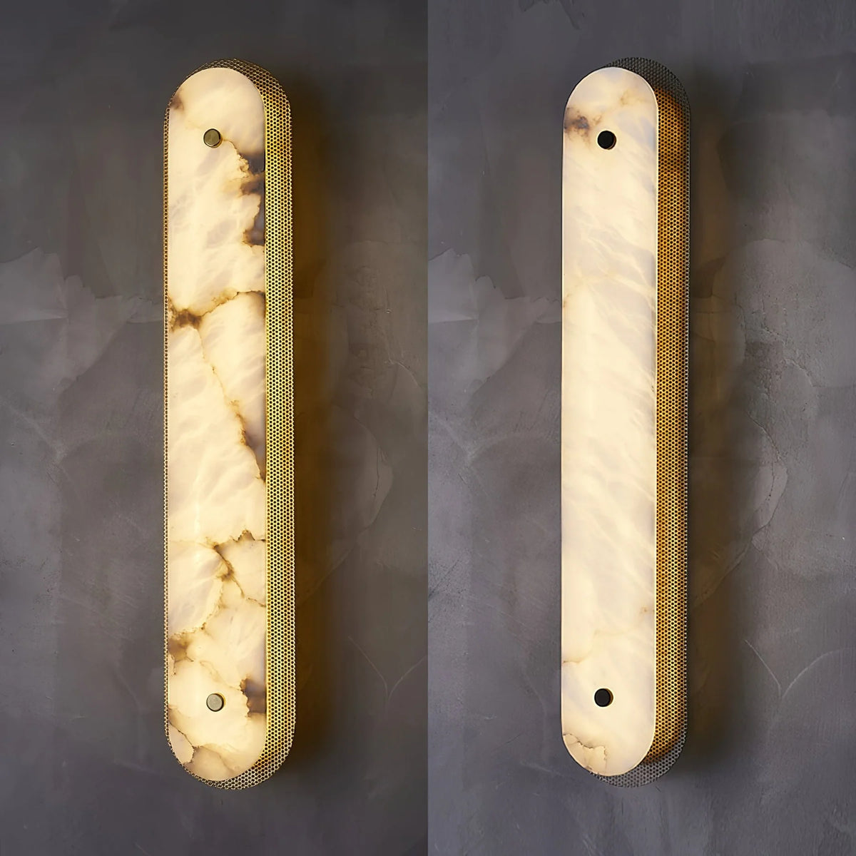 Calyxon luxury wall sconce two types of marble, elegant modern design for stylish home interiors
