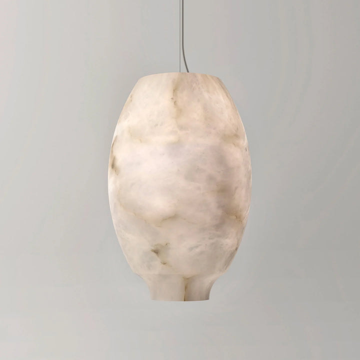 Camille Alabaster Pendant Lamp, close-up view, elegant modern ceiling light for stylish interiors