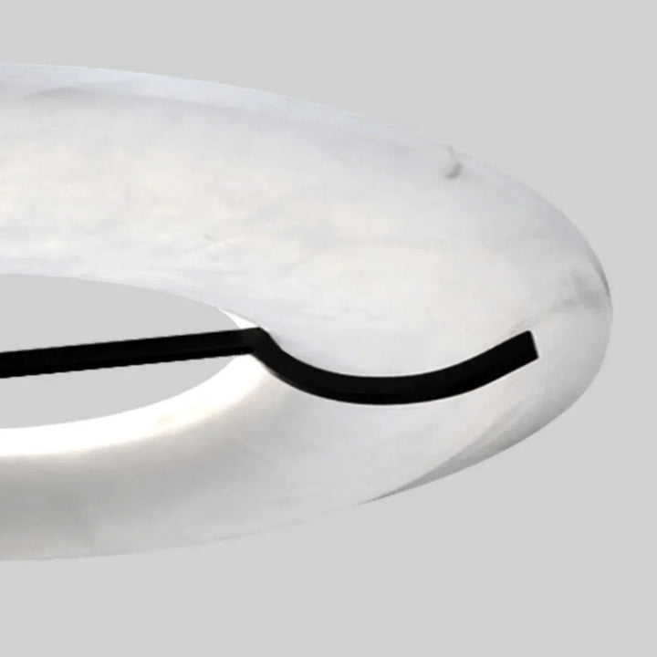 Carve Alabaster modern pendant light detail view, elegant contemporary design for stylish home interiors