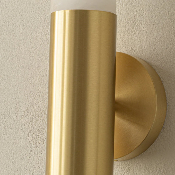 Detail view of Cavoya Alabaster Wall Light wall mount, luxury lighting, elegant home décor