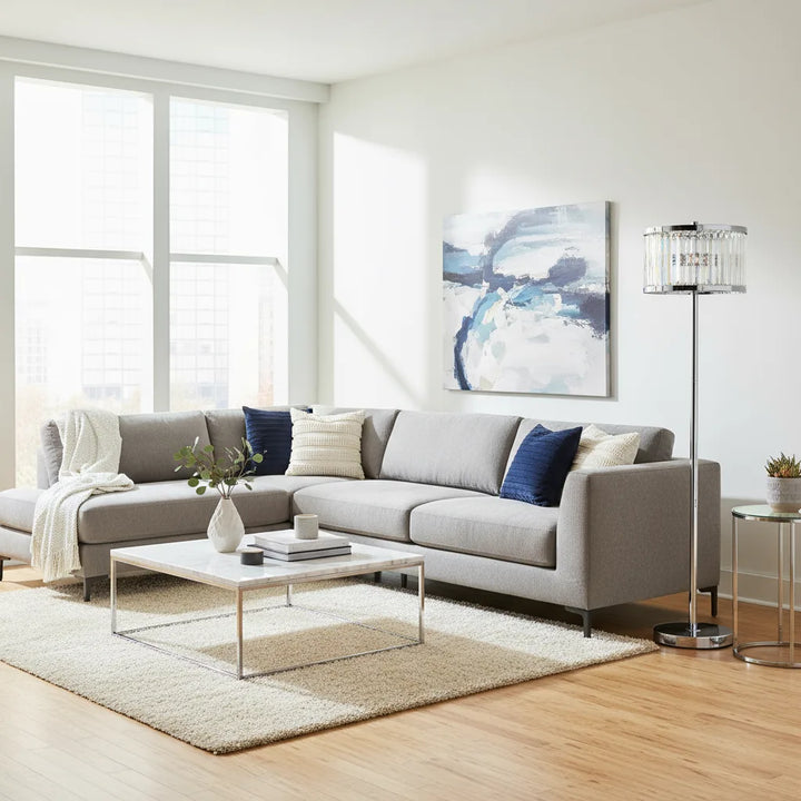 Cheila Crystal Prism floor lamp modern luxury lighting for living room view