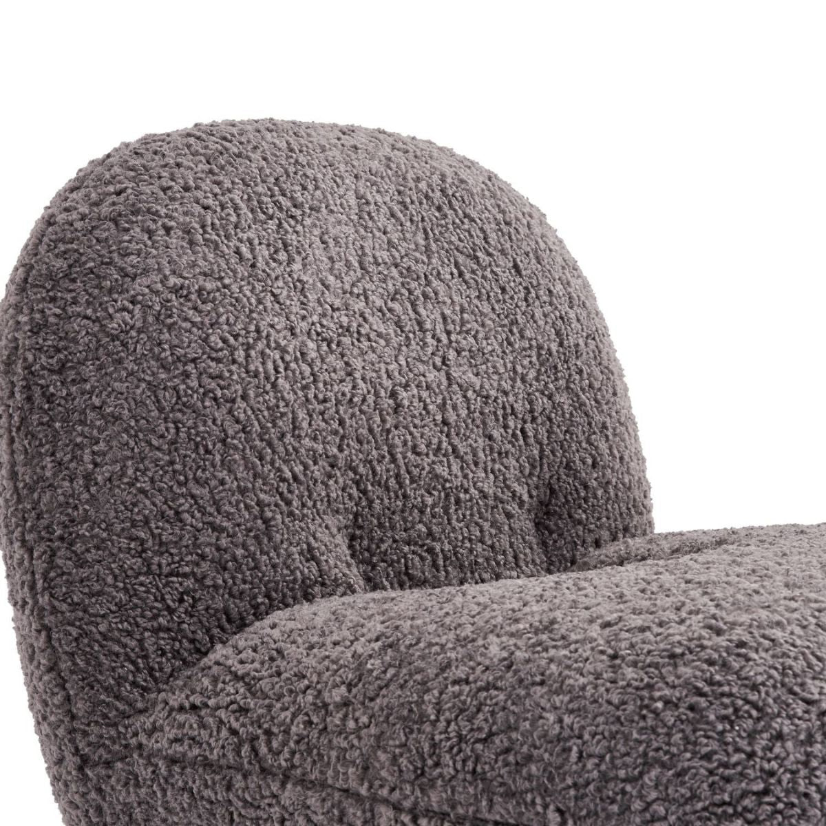 Detailed close-up view of Cloud swivel lounge chair showcasing fabric texture and craftsmanship