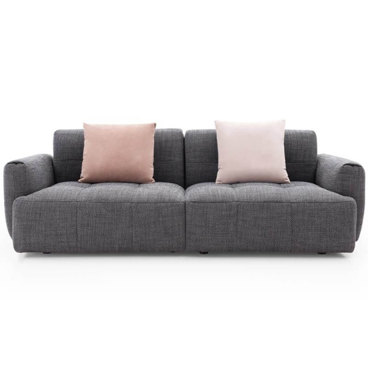 Cozy Cradle KS24 custom sofa with cotton-linen upholstery – plush cushions and modern design for comfortable, stylish seating