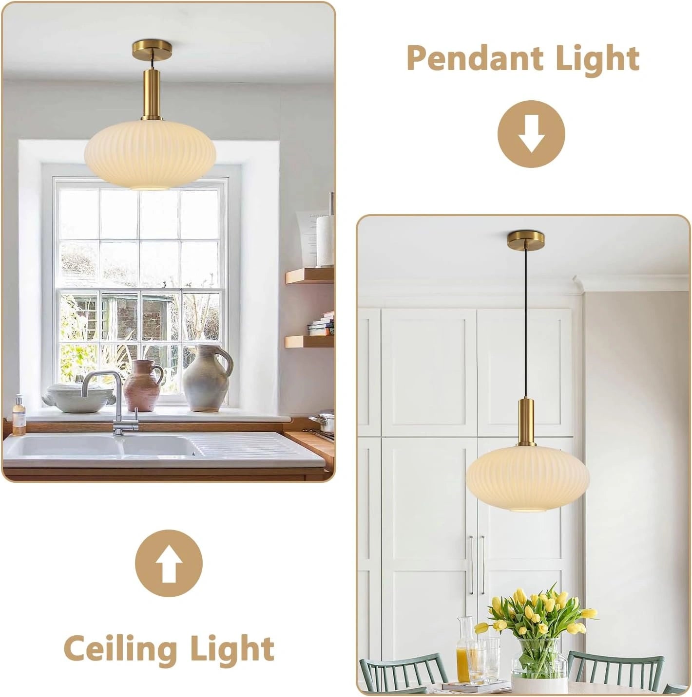 30 cm cozy glow pendant light with matte gold shade and soft ambient lighting