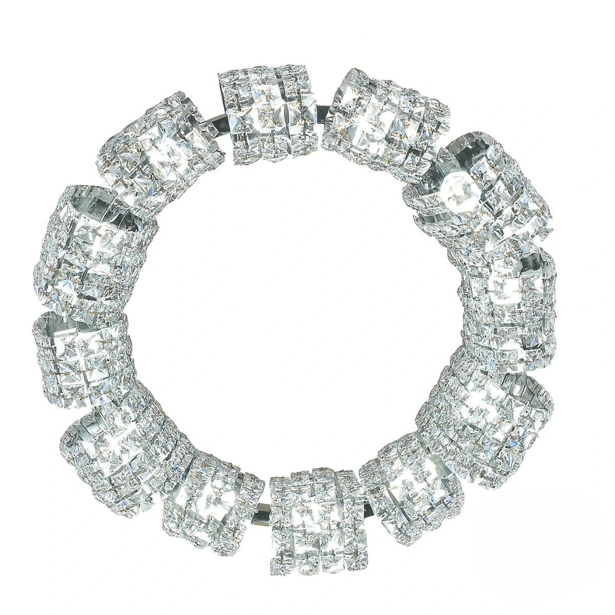 Crystal Cascade chandelier in white, luxury and modern lighting fixture for elegant interiors.