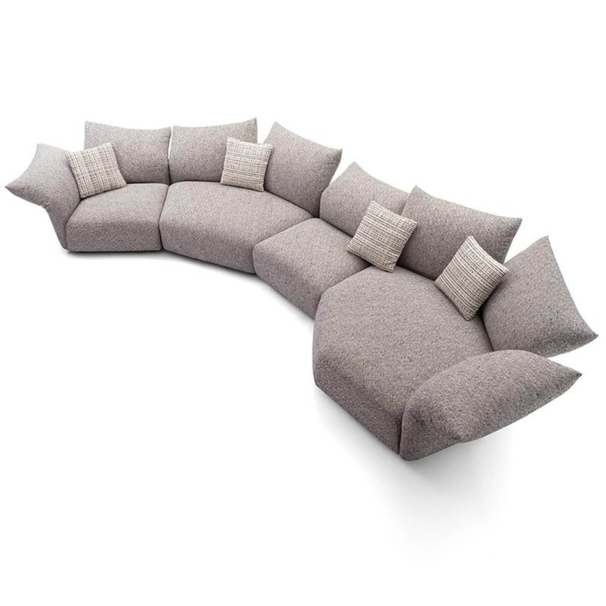 Cushy Cocoon KS31 sofa upholstered in luxurious chenille fabric – modern design offering plush comfort and elegant style