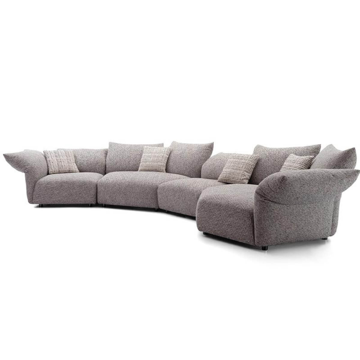 Cushy Cocoon KS31 sofa upholstered in luxurious chenille fabric – modern design offering plush comfort and elegant style