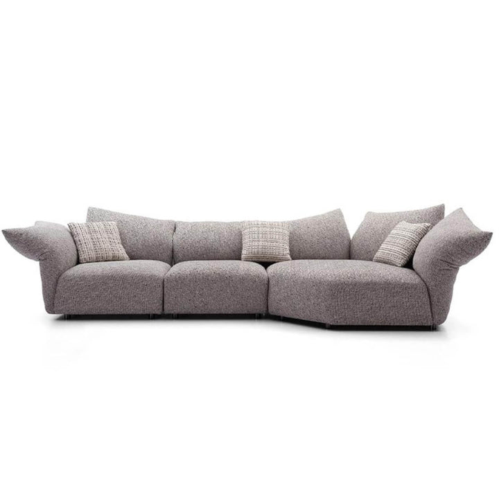 Front view of Cushy Cocoon KS31 sofa with luxurious chenille upholstery – modern design featuring plush cushions and elegant contours