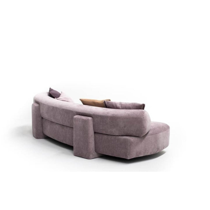 Elegant Back profile of Aether Arcadia custom-made sofa with tailored upholstery