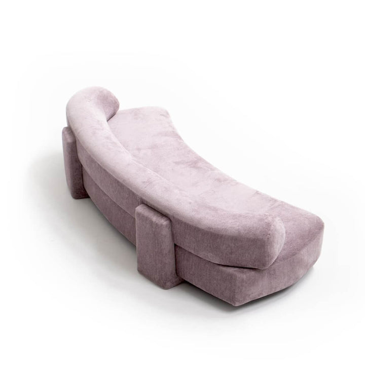 Top-back view of custom Aether Arcadia sofa highlighting clean lines and modern form