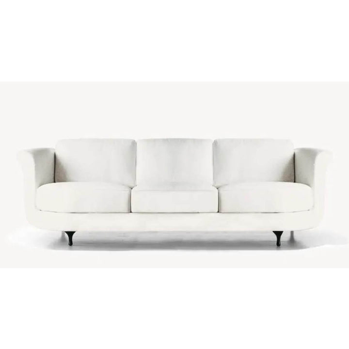 Custom AquaFusion sofa shown from the front, featuring soft cotton linen fabric
