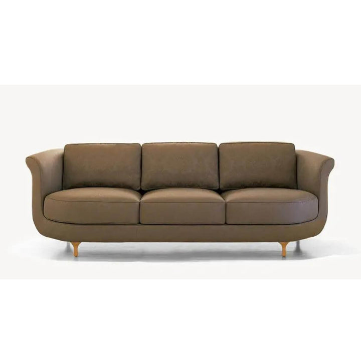 Custom AquaFusion sofa shown from the front, featuring soft cotton linen fabric