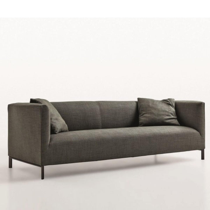 Aurora Alcove Dreamy custom sofa featuring soft fabric and elegant curves