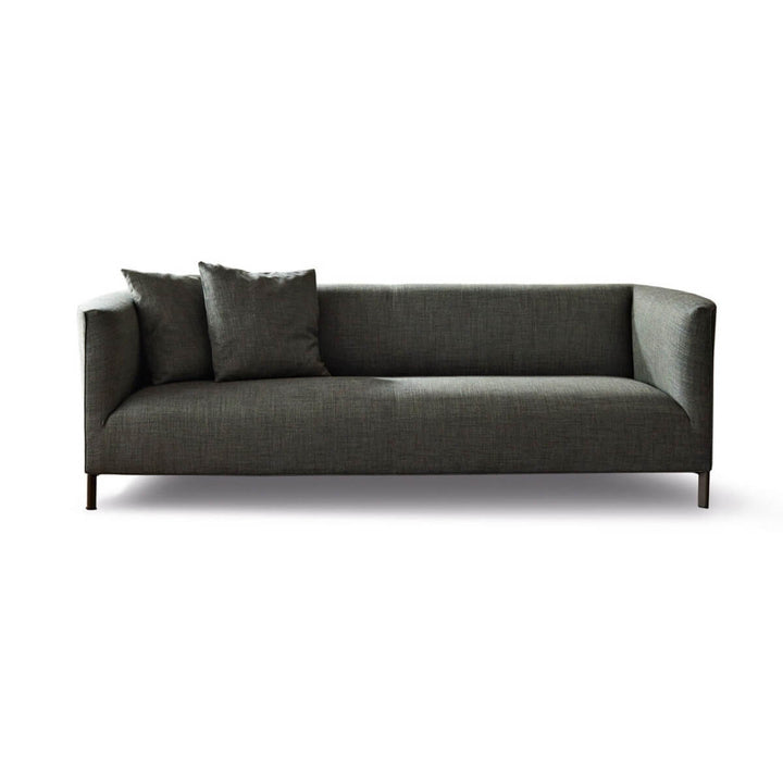 Modern custom-made Aurora Alcove sofa with dreamy silhouette and cozy upholstery