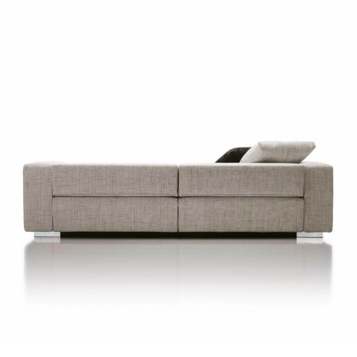 Avantgarde custom sofa featuring breathable cotton linen upholstery and minimalist silhouette
